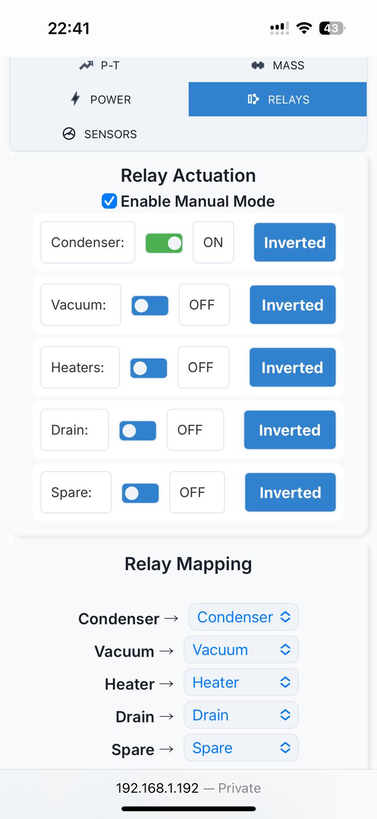 Relay Mapping Screenshot